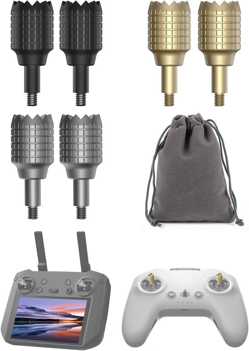 LKTOP 3 Pairs Controller Stick Replacement Joystick Thumb Rocker for DJI 𝗥𝗖 𝗣𝗿𝗼 Controller, 𝗙𝗣𝗩 𝗥𝗲𝗺𝗼𝘁𝗲 𝗖𝗼𝗻𝘁𝗿𝗼𝗹𝗹𝗲𝗿 𝟮/𝟯, Compatibility: DJI Mini 3 Pro, Air 2S, Mavic 3/Pro/Classic/Cine, Avata/2, FPV - Image 1